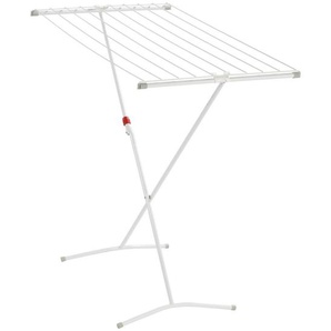 Leifheit Standtrockner Classic 100 Easy, Weiß, Metall, Kunststoff, 102x93x51 cm, Kindersicherung, klappbar, platzsparend, Haushaltsreinigung,