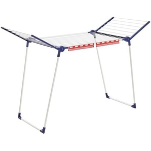 Leifheit Standtrockner Pegasus 180 Solid, Blau, Weiß, Metall, 157x66x87 cm, klappbar, Haushaltsreinigung, Wäschepflege, Wäscheständer