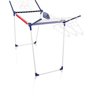 Leifheit Standtrockner Pegasus 200 Solid Comfort mit 20m Trockenlänge, Flügelwäschetrockner für lange Wäschestücke, Wäscheständer mit Bügelstangen