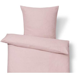 Leinen-Bettwäsche, Normalgröße, rosé