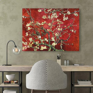 Leinwandbild Almond Blossom Red Variation von Vincent Van Gogh