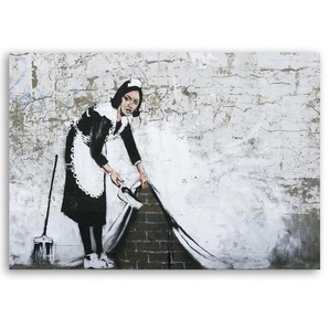 Leinwandbild Banksy maid 15112