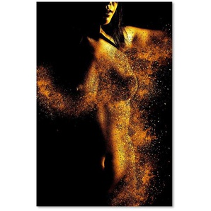 Leinwandbild Nacktheit in Gold Dust