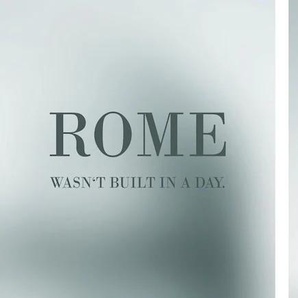 Leinwandbild QUEENCE Rome Bilder Gr. B/H/T: 100 cm x 40 cm x 2 cm, grau Leinwandbilder