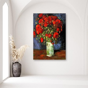Leinwandbild Vase With Red Poppies Van Gogh