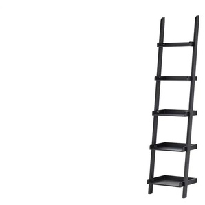 Leiterregal  Tresa ¦ schwarz ¦ Maße (cm): B: 45 H: 191 T: 35.0