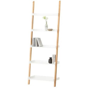 Leiterregal - weiß - Materialmix - 67 cm - 188 cm - cm 35,0 | Möbel Kraft