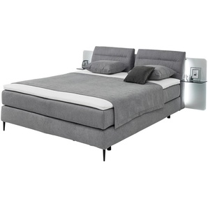 LEONARDO Boxspringbett  Leonardo Moments 2.0 ¦ grau ¦ Maße (cm): B: 234 H: 105