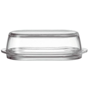 Leonardo Butterdose Ciao, Transparent, Glas, 21x6.2x10 cm, Küchenzubehör, Vorratsbehälter, Butterdosen
