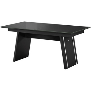 LEONARDO Esstisch ausziehbar  Cube  ¦ schwarz ¦ Maße (cm): B: 160 H: 75 T: 90.0