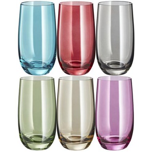 LEONARDO Gläser groß, 6er-Set  Sora | mehrfarbig | Glas | 23,4 cm | 14 cm | 15,6 cm |