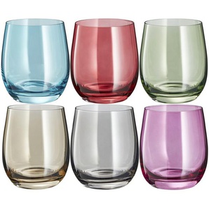 LEONARDO Gläser klein, 6er-Set  Sora | mehrfarbig | Glas | 26,7 cm | 10,3 cm | 17,8 cm |