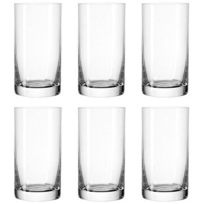Leonardo Gläserset Easy +, Klar, Transparent, Glas, 6-teilig, 260 ml, 6.2x12x6.2 cm, Essen & Trinken, Gläser, Gläser-Sets