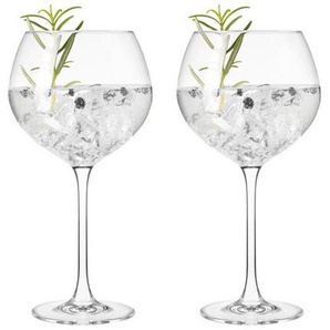 Leonardo Gläserset Gin, Klar, Transparent, Glas, 2-teilig, 630 ml, 22.6x21.5x11.5 cm, Essen & Trinken, Gläser, Gläser-Sets