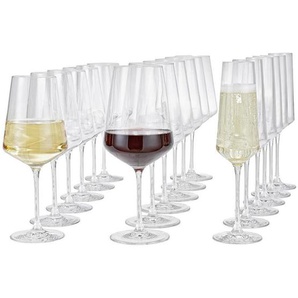 Leonardo Gläserset Puccini, Klar, Glas, 18-teilig, 57.3x26.9x32.9 cm, Essen & Trinken, Gläser, Gläser-Sets