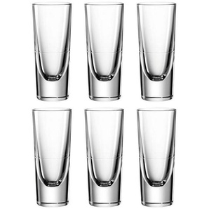 Leonardo Gläserset Gilli, Klar, Glas, 6-teilig, 140 ml, 6x14.3x6 cm, Essen & Trinken, Gläser, Gläser-Sets