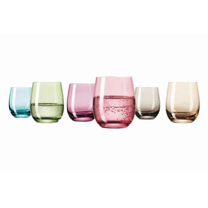 Leonardo Gläserset Sora, Mehrfarbig, Glas, 6-teilig, 360 ml, 26.7x10.3x17.8 cm, Essen & Trinken, Gläser, Gläser-Sets