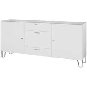LEONARDO Sideboard  Cube ¦ weiß ¦ Maße (cm): B: 189 H: 86 T: 42.0