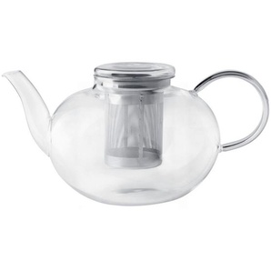 Leonardo Teekannenset, Klar, Metall, Glas, 3-teilig, 2 L, Kaffee & Tee, Kannen, Teekannen