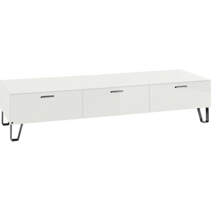 LEONARDO TV-Bank Cube, mit Sicherheitsglas und edlem MDF Holz, Breite 189 cm