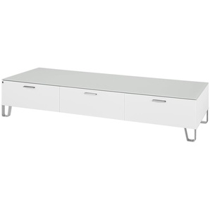 LEONARDO TV-Unterteil  Cube ¦ weiß ¦ Maße (cm): B: 189 H: 42 T: 61.0