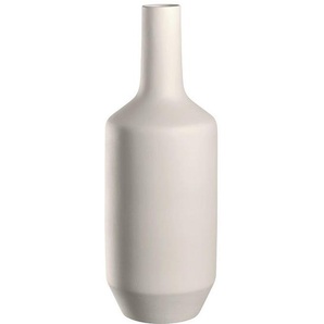 Leonardo Vase, Creme, Keramik, 18x50x18 cm, zum Stellen, Dekoration, Vasen, Keramikvasen