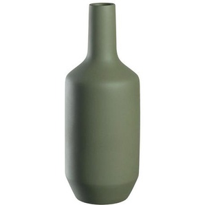Leonardo Vase, Grün, Keramik, 15x40x15 cm, zum Stellen, Dekoration, Vasen, Keramikvasen
