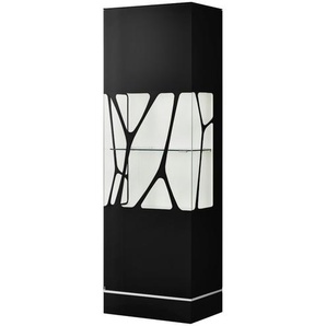 LEONARDO Vitrine  Cube - schwarz - Materialmix - 63 cm - 192 cm - 42 cm | Möbel Kraft