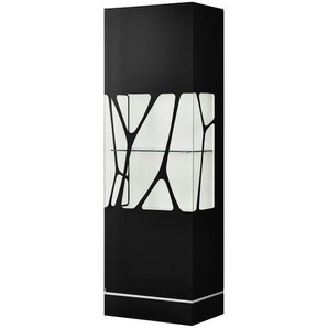 LEONARDO Vitrine  Cube  ¦ schwarz ¦ Maße (cm): B: 63 H: 192 T: 42.0