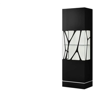 LEONARDO Vitrine Cube - schwarz - Materialmix - 63 cm - 192 cm - cm 42,0 | Möbel Kraft