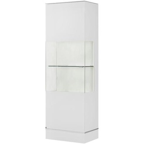LEONARDO Vitrine  Cube ¦ weiß ¦ Maße (cm): B: 63 H: 192 T: 42.0