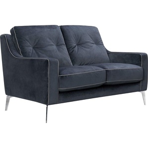 Leonique 2-Sitzer Chicago, 1 Teile, 2-Sitzer Ssofa, graublau, klassisch/modern, 147x92x90