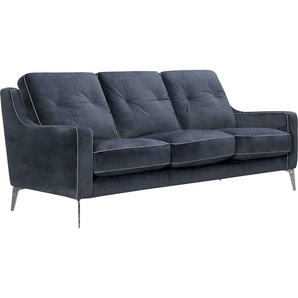 Leonique 3-Sitzer Chicago, 1 Teile, 3-Sitzer Ssofa, graublau, klassisch/modern, 208x92x90