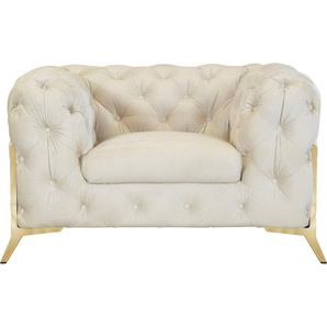 Leonique Chesterfield-Sessel Amaury, aufwändige Knopfheftung, moderne Chesterfield Optik, Fußfarbe wählbar