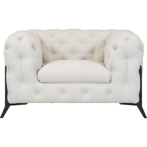 Leonique Chesterfield-Sessel Amaury Sessel, aufwändige Knopfheftung, moderne Chesterfield Optik, Fußfarbe wählbar