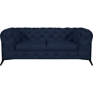 Leonique Chesterfield-Sofa Amaury, aufwändige Knopfheftung, moderne Chesterfield Optik, Fußfarbe wählbar