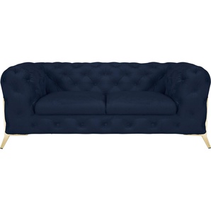 Leonique Chesterfield-Sofa Amaury, aufwändige Knopfheftung, moderne Chesterfield Optik, Fußfarbe wählbar