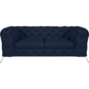 Leonique Chesterfield-Sofa Amaury, aufwändige Knopfheftung, moderne Chesterfield Optik, Fußfarbe wählbar