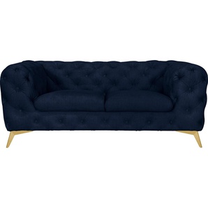Leonique Chesterfield-Sofa Glynis, aufwändige Knopfheftung, moderne Chesterfield Optik, Fußfarbe wählbar