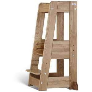 Lernturm Tissi®, Eiche, Holz, Eiche, massiv, 40x89x40 cm, Made in Europe, Babymöbel, Hochstühle & Zubehör, Hochstühle