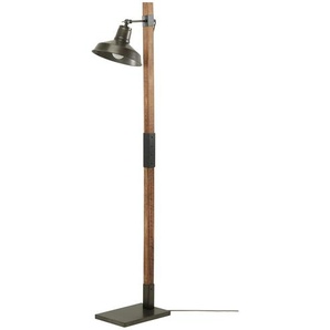 Leseleuchte  1-flammig  Holz/Metall schwarz   ¦ schwarz ¦ Maße (cm): B: 23 H: 140 T: 33.0