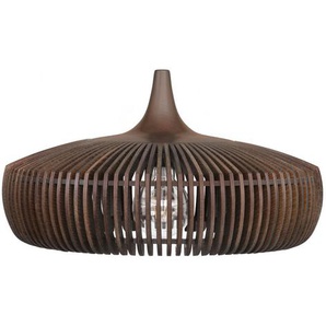 Leuchtenschirm Clava Dine Wood , Dunkelbraun , Holz , Eiche, Esche , E27 , 24 cm , Lampen & Leuchten, Innenbeleuchtung, Lampenschirme