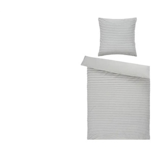 levelone Fake Fur Bettwäsche Corded - grau - Materialmix - 135 cm | Möbel Kraft