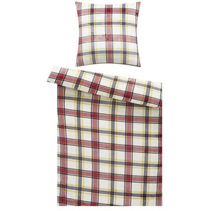 levelone Flanell-Fleece Bettwäsche Cozy Check - mehrfarbig - Materialmix - 135 cm | Möbel Kraft