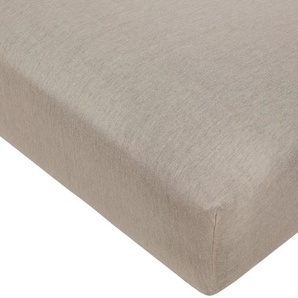 levelone Jersey-Spannbetttuch | braun | 140 cm |
