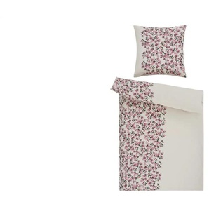 levelone Microfaser Bettwäsche Valentin Flower - rosa/pink - Materialmix - 135 cm | Möbel Kraft