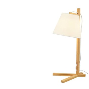 levelone Tischleuchte 1-flammig Bambusgestell - holzfarben - Materialmix - 27 cm - 50 cm - cm 20,5 | Möbel Kraft
