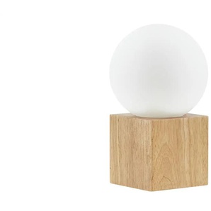 levelone Tischleuchte - holzfarben - Materialmix - 21 cm - 12.5 | Möbel Kraft