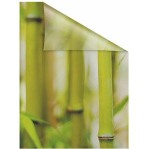 Fensterfolie LICHTBLICK ORIGINAL Bambus Fensterfolien Gr. B/L: 100 cm x 130 cm, grün Fensterdekoration selbstklebend, Sichtschutz