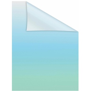 Fensterfolie LICHTBLICK ORIGINAL Ombre Petrol Fensterfolien Gr. B/L: 100 cm x 100 cm, blau (petrol) Fensterdekoration selbstklebend, Sichtschutz